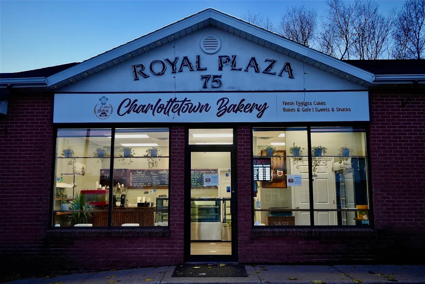 Charlottetown Bakery storefront at Royal Plaza, 75 Kensington Rd